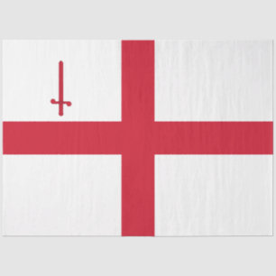 City of London Flag (England) (UK Capital City) Tissue Paper