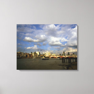 City of London In The 1990'S Canvas Print
