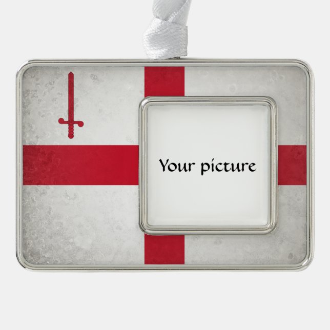 City of London Silver Plated Framed Ornament (Front)