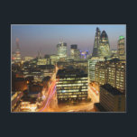 City of London Skyline At Sunset Postcard<br><div class="desc">City of London Skyline At Sunset.</div>