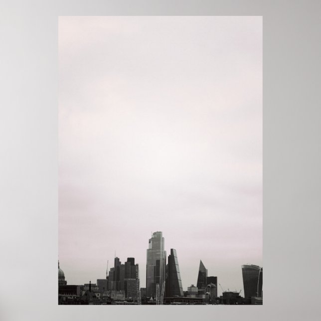 City of London Skyline Poster (Front)