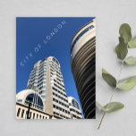 City of London | Skyscrapers in the blue sky photo Postcard<br><div class="desc">City of London urban photography - two tall buildings in the spring blue sky postcard - Sept 2019 - photo by Anka</div>