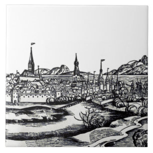 City of Lubeck in Northern Germany Tile