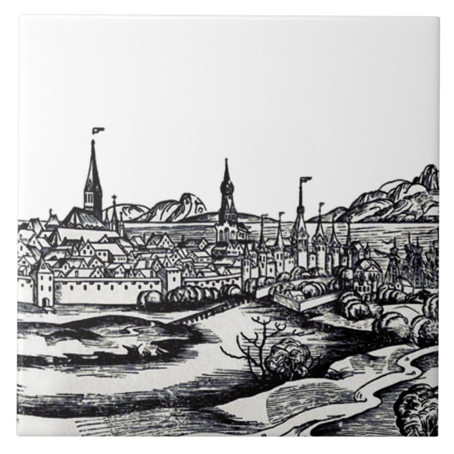 City of Lubeck in Northern Germany Tile (Front)