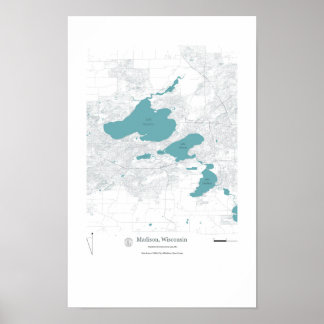 City of Madison Lakes Poster