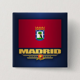 City of Madrid 15 Cm Square Badge