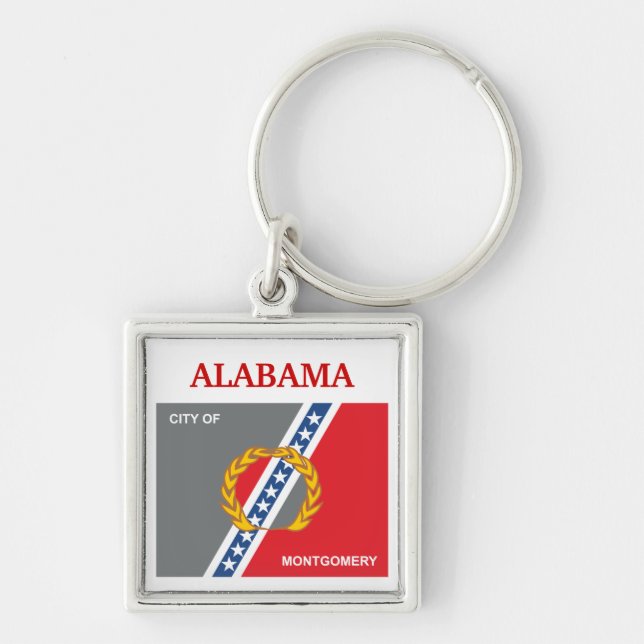 City of Montgomery flag Key Ring (Front)