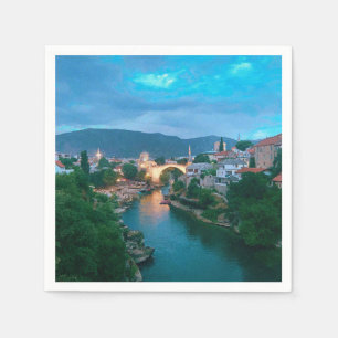 City of Mostar - Bosnia and Herzegovina Napkin