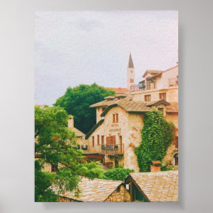 City of Mostar - Bosnia and Herzegovina Poster