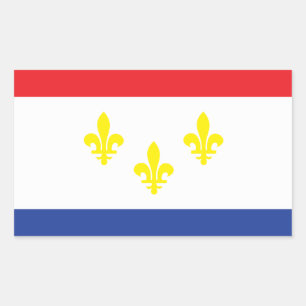 City of New Orleans flag Rectangular Sticker
