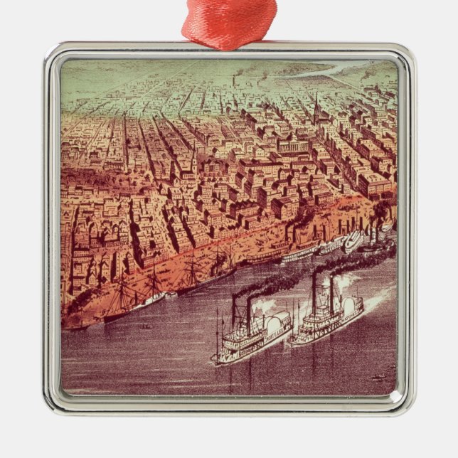 City of New Orleans Metal Tree Decoration (Front)