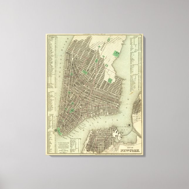 City Of New York 2 Canvas Print (Front)