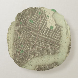 City Of New York Round Cushion