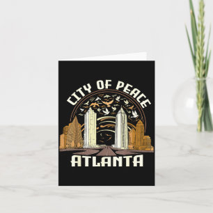 City Of Peace Atlanta Souvenir Men Women Georgia A Card
