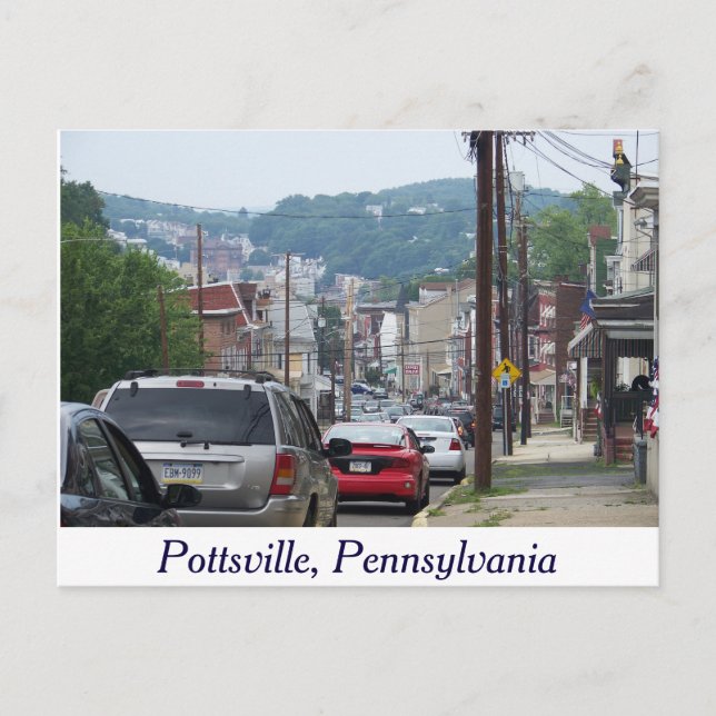City of Pottsville, Pennsylvania Post Card (Front)
