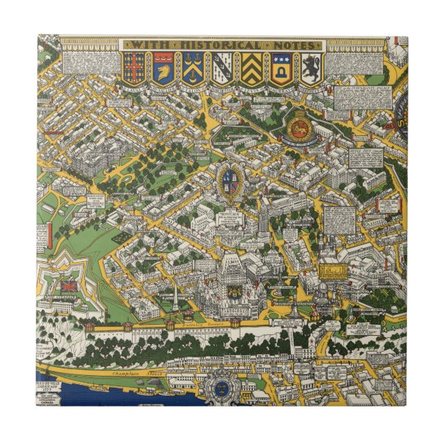 City of Quebec Map Tile (Front)
