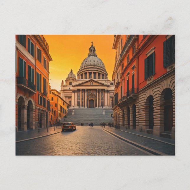 City of rome art postcard (Front)