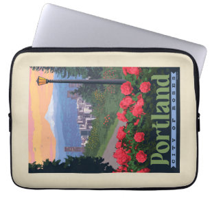 City of Roses Portland, Oregon Laptop Sleeve