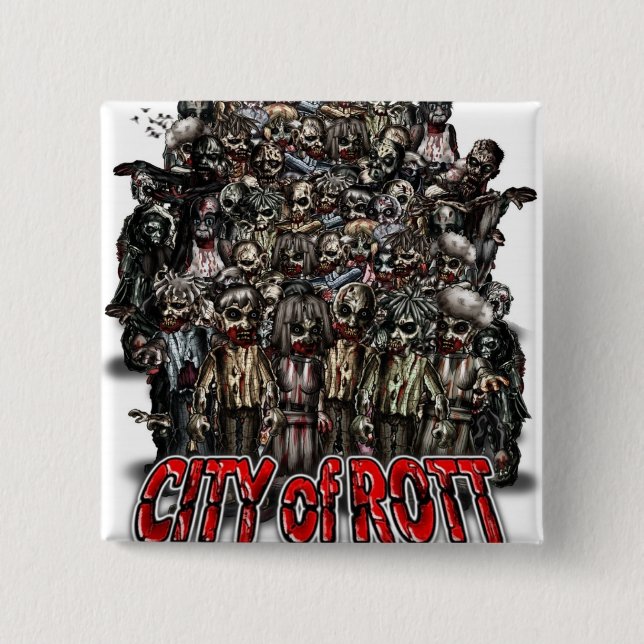 City of Rott Merchandise 15 Cm Square Badge (Front)