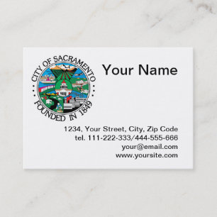 City of Sacramento seal Business Card
