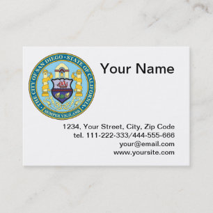 City of San Diego seal Business Card