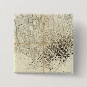 City Of San Francisco And Its Vicinity, California 15 Cm Square Badge