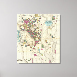 City Of Seattle And Environs Canvas Print