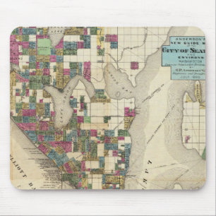 City Of Seattle And Environs Mouse Pad