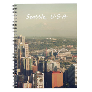 City of Seattle. View from city tower. Landscape Notebook