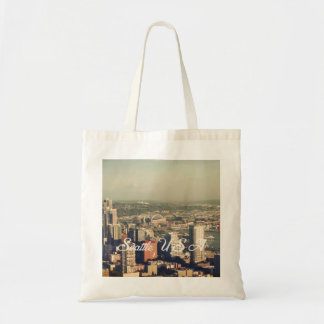 City of Seattle. View from city tower. Landscape Tote Bag