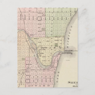 City of Sheboygan, county seat of Sheboygan Co Postcard