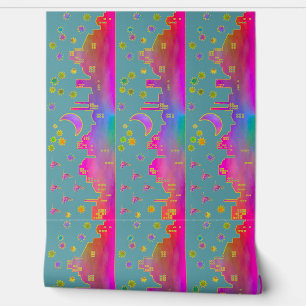 City of Stars in Twilight 8 inch Wallpaper Border