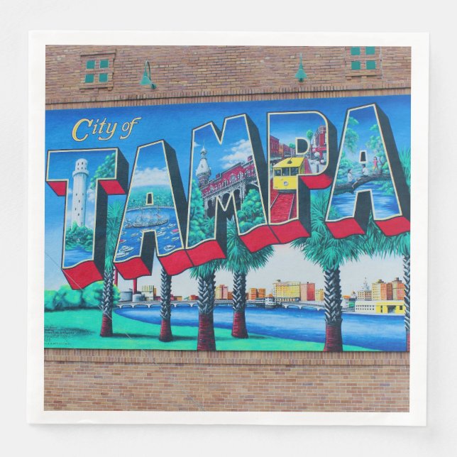 City of Tampa,Florida Napkin (Front)