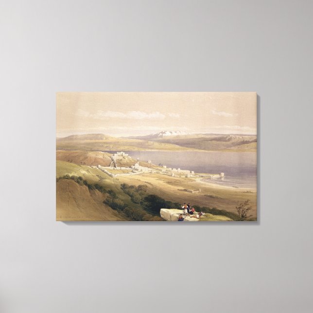City of Tiberias on the Sea of Galilee Canvas Print (Front)