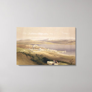 City of Tiberias on the Sea of Galilee Canvas Print