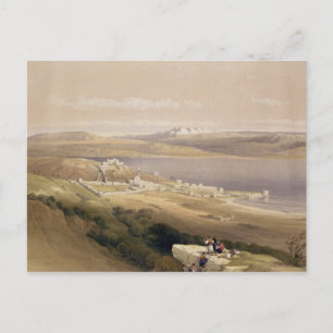 City of Tiberias on the Sea of Galilee Postcard
