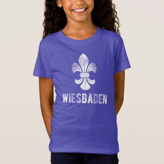 City of Wiesbaden, Germany. Lilien Coats of arms T-Shirt (Front)