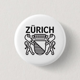 City of Zürich, SWITZERLAND 3 Cm Round Badge