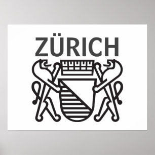 City of Zürich, SWITZERLAND Poster