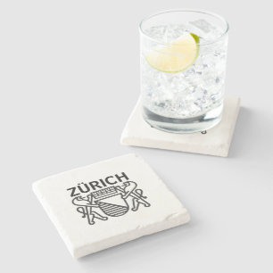 City of Zürich, SWITZERLAND Stone Coaster