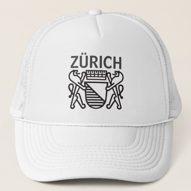 City of Zürich, SWITZERLAND Trucker Hat (Front)