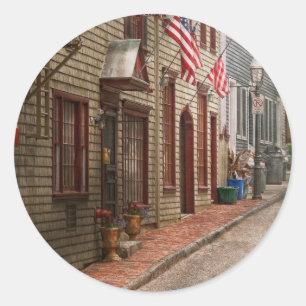 City - Rhode Island - Newport - Journey Classic Round Sticker