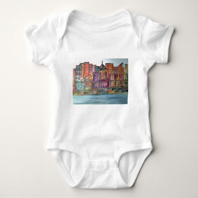 City Scape Baby Bodysuit (Front)