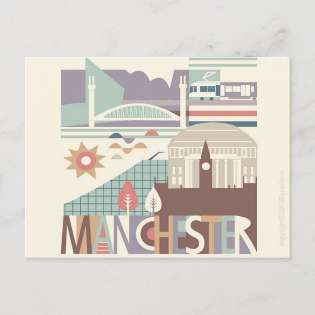 City Scape Manchester and the North West Postcard (Front)