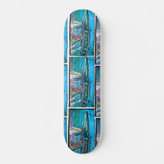 CITY SCAPE SUPPORTS SKATEBOARD