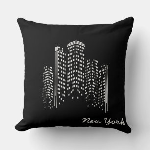 City Scape Throw Pillow