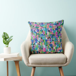 City Scapes at Night Cushion