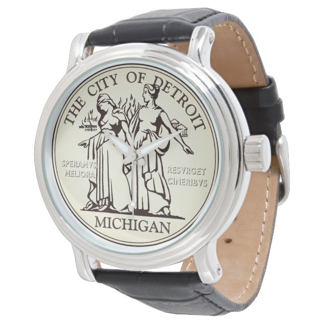 City Seal of Detroit Watch (Angled)