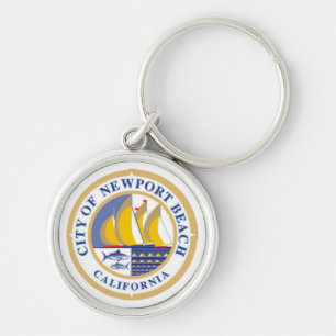 City Seal of Newport Beach, California Key Ring