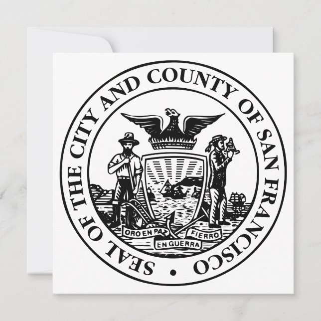 City Seal of San Francisco (California, USA) Card (Front)